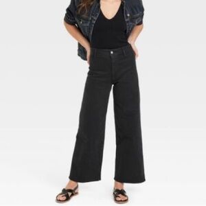 Universal Thread (Target) Jeans Black Wide Leg Size 0